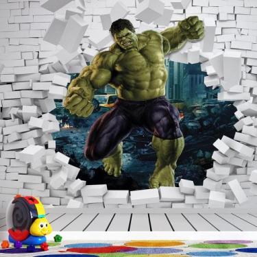 Imagem de Papel de Parede Infantil Hulk AL 02 - AloPapers, 4,00m de largura, 2.7