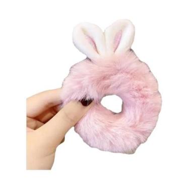 Imagem de Scrunchies de Pelúcia com Desenhos de Panda, Vaca, Gato e Coelho - Ace