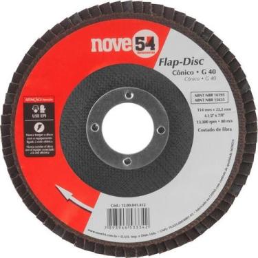 Imagem de Flap-Disc Cônico 4.1/2" G40 Costado Fibra - Nove54