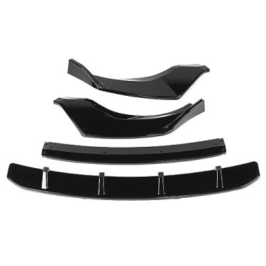 Imagem de 18 19 20 Carro Frente Bumper Lip Spoiler Splitter Difusor Destacável Body Kit Capa Protetora Compatível Para BMW G01 X3 G02 X4 2018 2019 2020(Gloss black)
