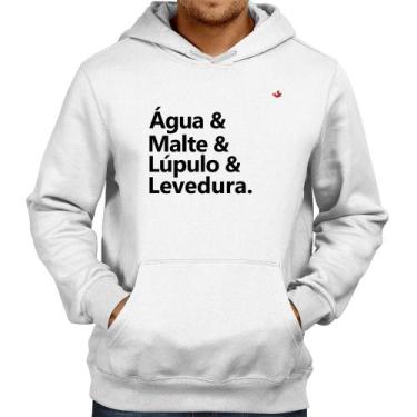 Imagem de Moletom Receita Cerveja - Foca na Moda, Branco, G