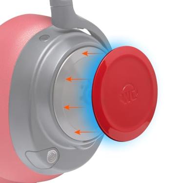 Imagem de WC Placas laterais para fones de ouvido Arctis Nova, da Wicked Cushions | Compatível com Arctis Nova Pro Wireless/Pro Wired/Nova Elite/Nova 7/7X / 7P | Vermelho