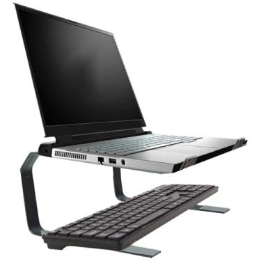 Imagem de Stand para laptop, laptop Stand for Desk - Riser de laptop de desktop ajustável de metal para digitar - Stand para notebook ventilado, acessório de computador para trabalhar, estudar, negócios