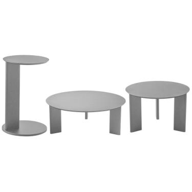 Imagem de Kit 02 Mesas De Centro E 01 Mesa Lateral Pés Madeira Bulat A03 Nero Preto - Lyam Decor