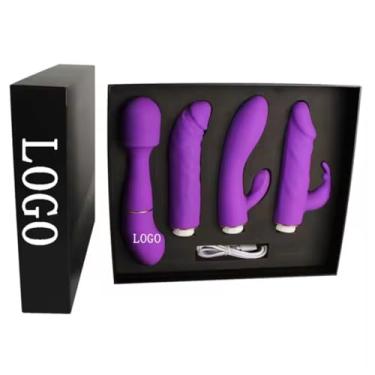 Imagem de Vibrador Rabbit 4 em 1 Recarregável USB, Silicone Macio