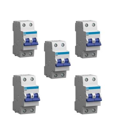 Imagem de Minidisjuntor Bipolar Weg MDW-C40-2 40A Curva C  Kit com 5 Unidades de