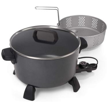 Imagem de Fritadeira Elétrica á Óleo 9,4L com Superfície Antiaderente e Controle de Temperatura, 110V 1800W, Presto 06009, Preta