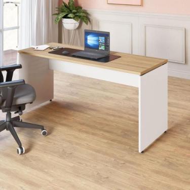 Imagem de Mesa Escrivaninha Escritório 110cm x 70cm Pés Painel F5 - F5 Office G,