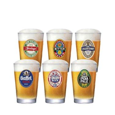 Imagem de Ruvolo, Jogo de Copo de Cerveja Rótulo Caldereta 350ml 6pcs
