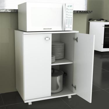 Imagem de Armário de Cozinha Baixo 2 Portas 1 Prateleira Bl3300 Branco - Tecno Mobili