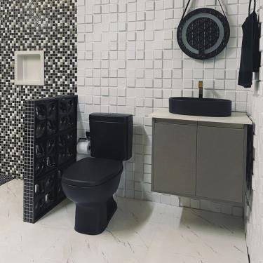 Imagem de Kit Vaso Sanitário Monaco com Caixa Acoplada Agnes. T