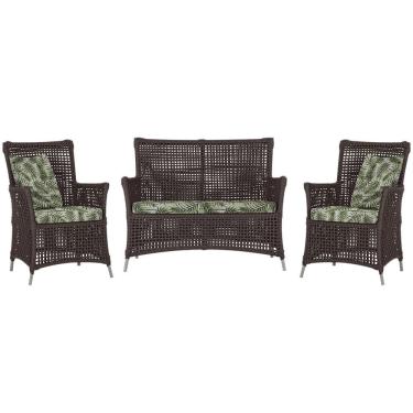 Imagem de  Jogo Sofá e 2 Poltronas de Área Igapó Alumínio