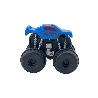 Imagem de Carrinho Hot Wheels Mini Lançador Monster Truck Azul - Fun