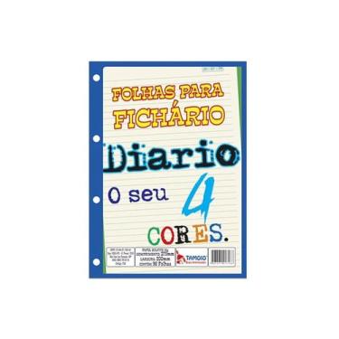 Imagem de Bloco Para Fichário Universitário 96 Folhas 4 Cores - Tamoio