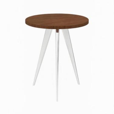 Imagem de Mesinha Lateral Sala Quarto De Canto Redonda C.M FS - FassinShop