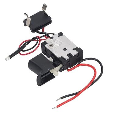 Imagem de Interruptor de Gatilho de Perfuração Sem Fio, Broca de Bateria de Lítio Interruptor de Gatilho de Controle de Velocidade Elétrica Com Luz 7.2-24V, Instalação Fácil para