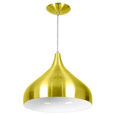 Imagem de Lustre Pendente Aladim Dourado 31cm