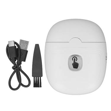 Imagem de Cortador de unhas automático elétrico recarregável, cortador de unhas de segurança inteligente para bebês adultos, branco, cuidado eficiente das unhas, segurança de usar, ferramenta versátil, controle