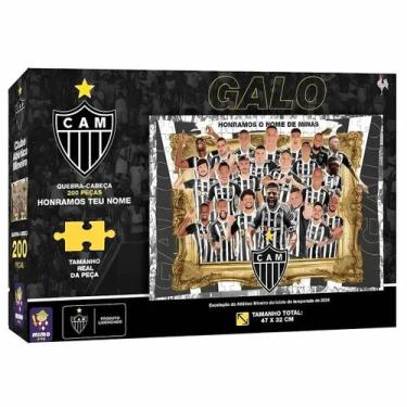 Imagem de Quebra Cabeça Time Atlético Mineiro de Futebol 200pcs Mimo