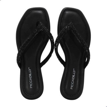 Imagem de Tamanco Rasteira Feminina Piccadilly 508049 Preto