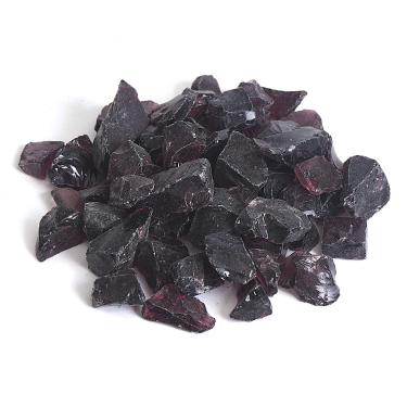 Imagem de Cascalho de vidro de fogo refletivo de alto brilho, pedras de fogo, gotas de fogo, pedras de pedrinhas de vidro de fogo para fogueira, aquário, jardim, 1-2 cm, 540 g (uva)