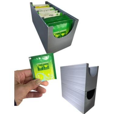 Imagem de Porta Chá- Sachê Empalhável - Porta Controle - Flex 3D, INOX