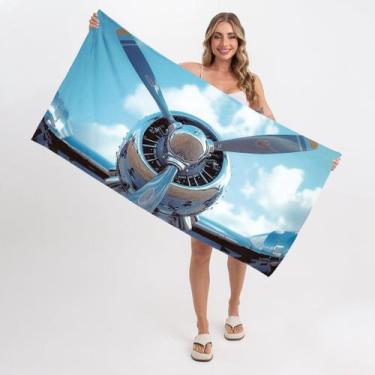 Imagem de Toalha de Praia - Hélice Aeromodelismo - Texmil