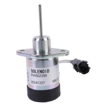 Imagem de SINOCMP 1G528-60010 1G939-60010 25-38773-00 Válvula solenoide de parada 12V PS45CZ250 PS45CZ290 TB-25-38773-00-A para Kubota V2203 V2607 V33000 V330 Motor 7 V3800 V3800DI D1503