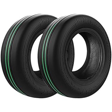 Imagem de Pneu de roda dianteira Gokart compatível com Segway Ninebot Go Kart Kit/Kit2/GoKart Pro/Pro2 Kit de reposição para kart acessórios originais (pneu de roda dianteira 2 peças)