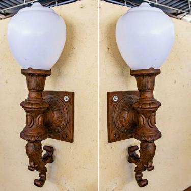 Imagem de Tocheiro Izette Arandela C/globo 2un Ferro Fundido