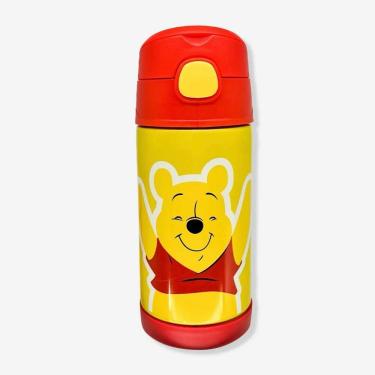 Imagem de Garrafa Térmica Infantil Click Canudo 300ml Ursinho Pooh