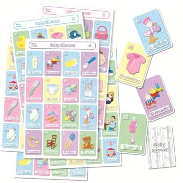 Imagem de MoreFiesta Baby Shower Loteria Bingo em espanhol, para 20 jogadores