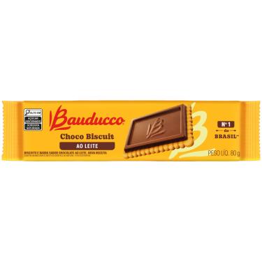 Imagem de Biscoito Bauducco Choco Biscuit Chocolate ao Leite 80g