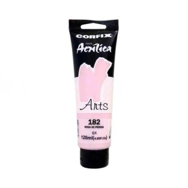 Imagem de Tinta Acrílica Corfix Arts 120ml Rosa De Pérsia 182 Gr 1, 182 - ROSA D