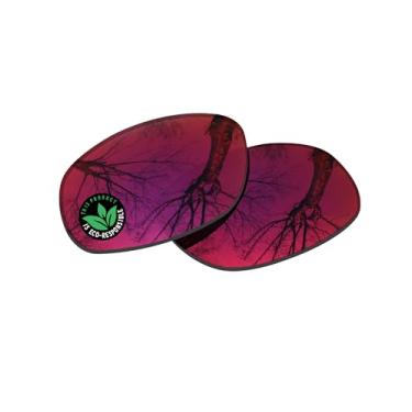 Imagem de Raydi Lentes de reposição de policarbonato para óculos de sol quadrados RayBan RB2027 62 mm - Espelho Midnight Sun - Polarizado