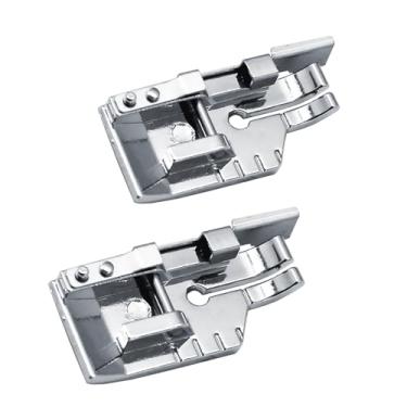 Imagem de ZhXu Shuo Peças 1/4'' (Um Quarto De Polegada) Calcador Para Máquina Costura Patchwork Quilting Com Guia Borda Cano Baixo Snap-On Singer Babylock Brother Janome Branco E Mais