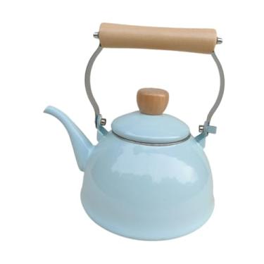Imagem de Fenteer PORCELA de PORCELA de TELANELA DESAMELO Distribuidor de bebida de água de teakettle de teaketle para ferver água, Azul