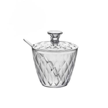 Imagem de AçUcareiro Com Colher Cristal Incolor Glamour