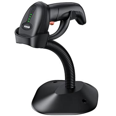 Imagem de symcode Leitor De Código Barras Sem Fio Com Suporte Detecção Automática, Indicador Nível Bateria A Laser 1D Portátil E Receptor Múltiplo Para Um