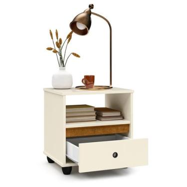 Imagem de Mesa De Cabeceira Mudo Box Retro Quarto Cama Várias Cores - Beauty Móv