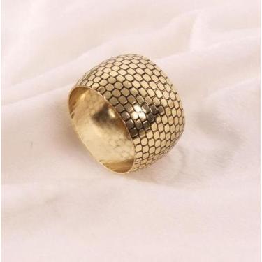 Imagem de Kit 06 Anéis Porta Guardanapo Argola Prendedor Mesa Posta Argola Ouro 