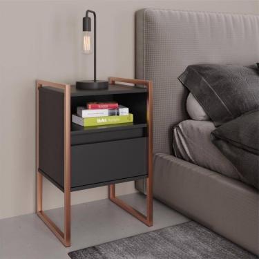 Imagem de Gaveteiro Industrial Com Gaveta Kinfe Preto Cobre