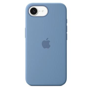 Imagem de Capa de silicone para iPhone 16e – Azul-inverno