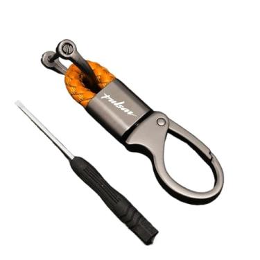 Imagem de jininshengxindianzi Custom Moto Keychain Compatible With Bajaj Pulsar Ns Rs 200 NS200 RS200 V2 AS 200RS 200NS 200AS 150 Keyring Key Chain Motorcycle Accessories(Orange)