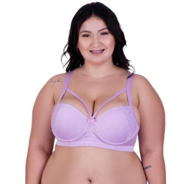 Imagem de Sutiã Plus Size Bojão Tirinhas Strappy Reforçado - c9 SUTIÃ REFORÇADO 