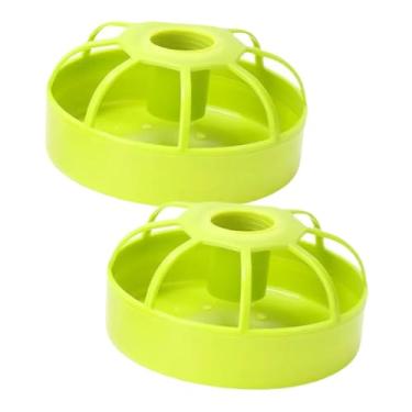 Imagem de Fenteer 2x Alimentadores de pássaros, bebedouros e dispensadores de comida, resistentes, duráveis, fáceis de usar para papagaios e periquitos, tigela de água