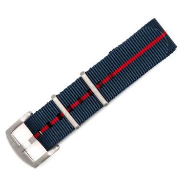 Imagem de BluShark, Pulseira de relógio à prova d'água, estilo militar, compatível com todas as marcas de relógios, acessórios de relógio de pulso de nylon durável com fivela de aço inoxidável - 18 mm, 20 mm