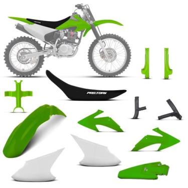 Imagem de Kit Plástico Crf 230f 2008 À 2014 - Pro tork, Verde