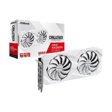 Imagem de Gpu Asrock Amd Radeon Gpu Rx 6600 Challenger White 8Gb 128