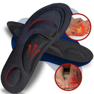 Imagem de Palmilha Em 4D para Fascite Plantar, Esporão e Pontos de Pressão Dolor